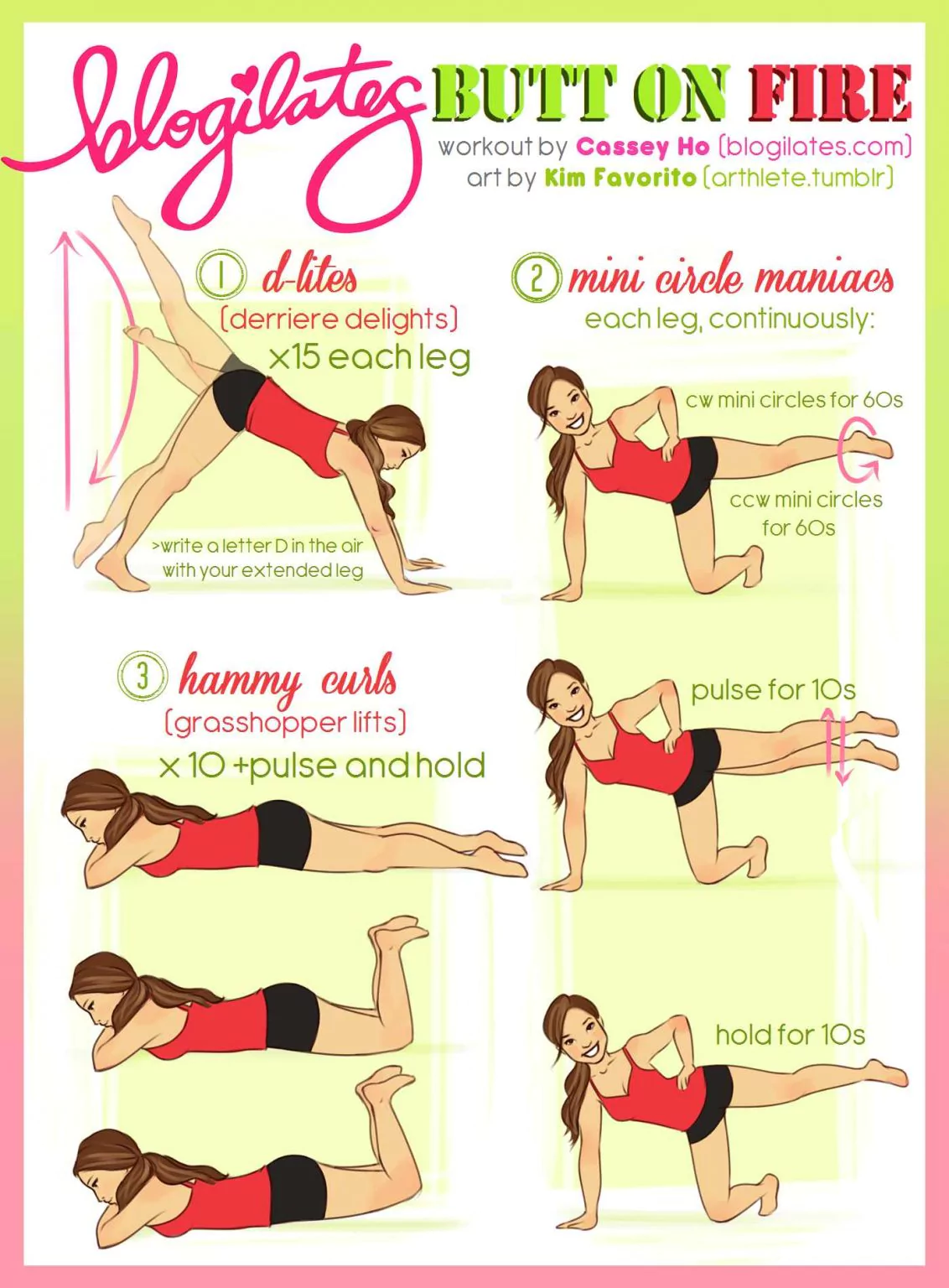 Pilates Butt Workout Fit Butt Infographics That Will Transform