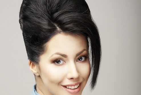 Half updo hairstyle