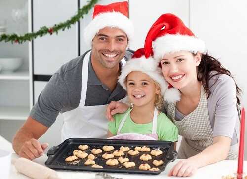 Bake Christmas cookies