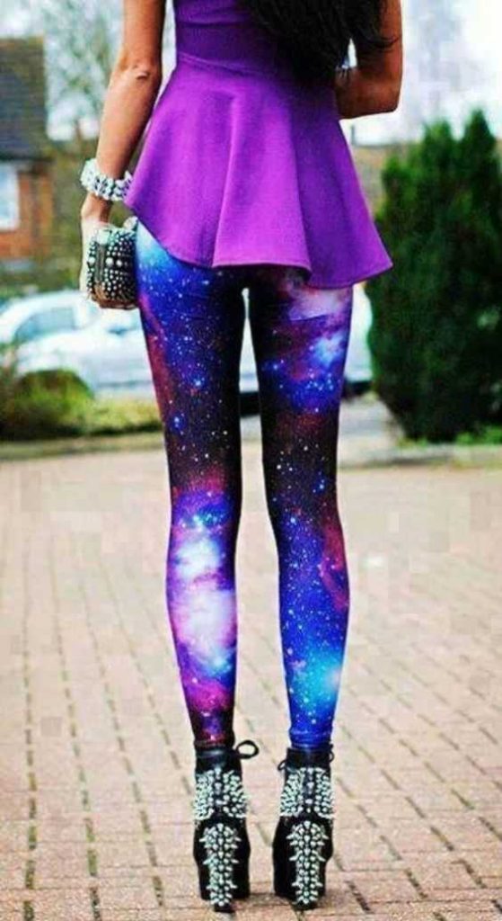 Galaxy Leggings 10 Super Stylish Ways To Wear Leggings This Spring