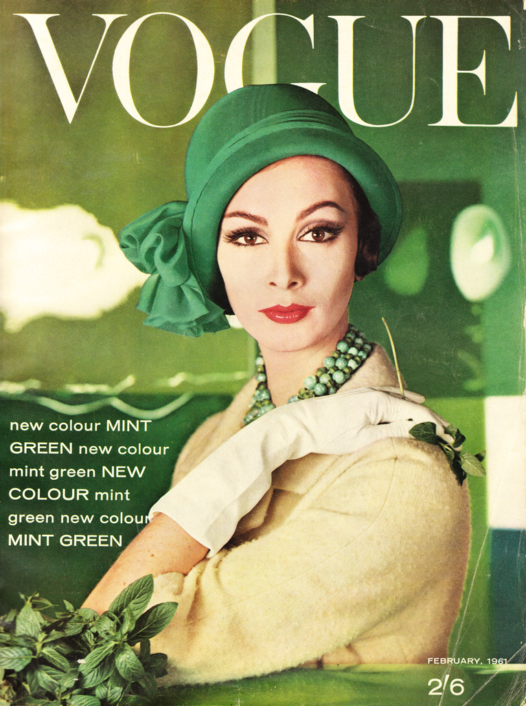 British Vogue Cover February 1961