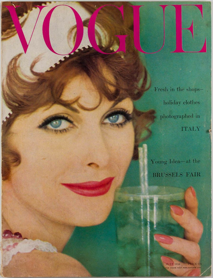 355. July, 1958 - 1159 British Vogue Covers - History of Fashion (Images)