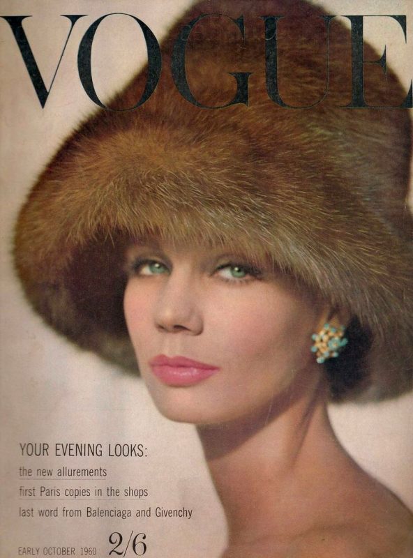 382. October, 1960 1159 British Vogue Covers History of Fashion