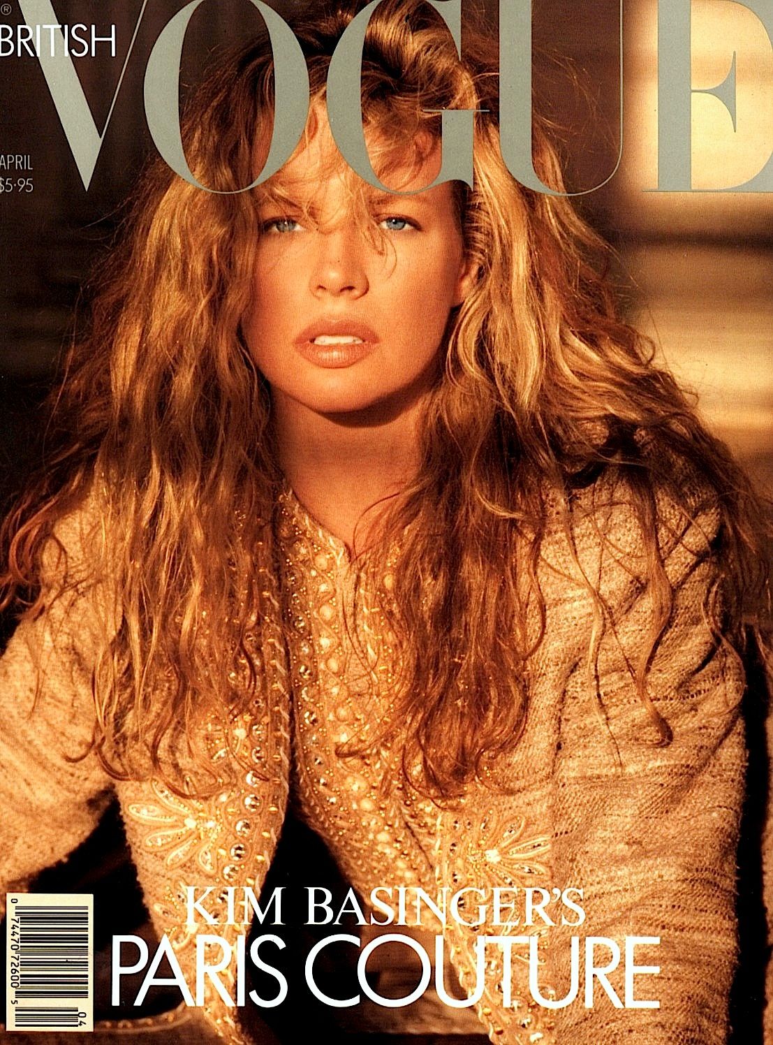 British Vogue Cover April 1989