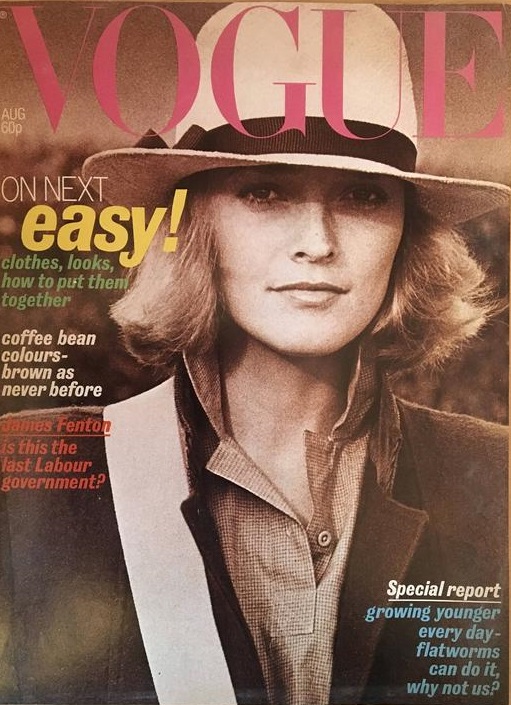 British Vogue Cover August 1977