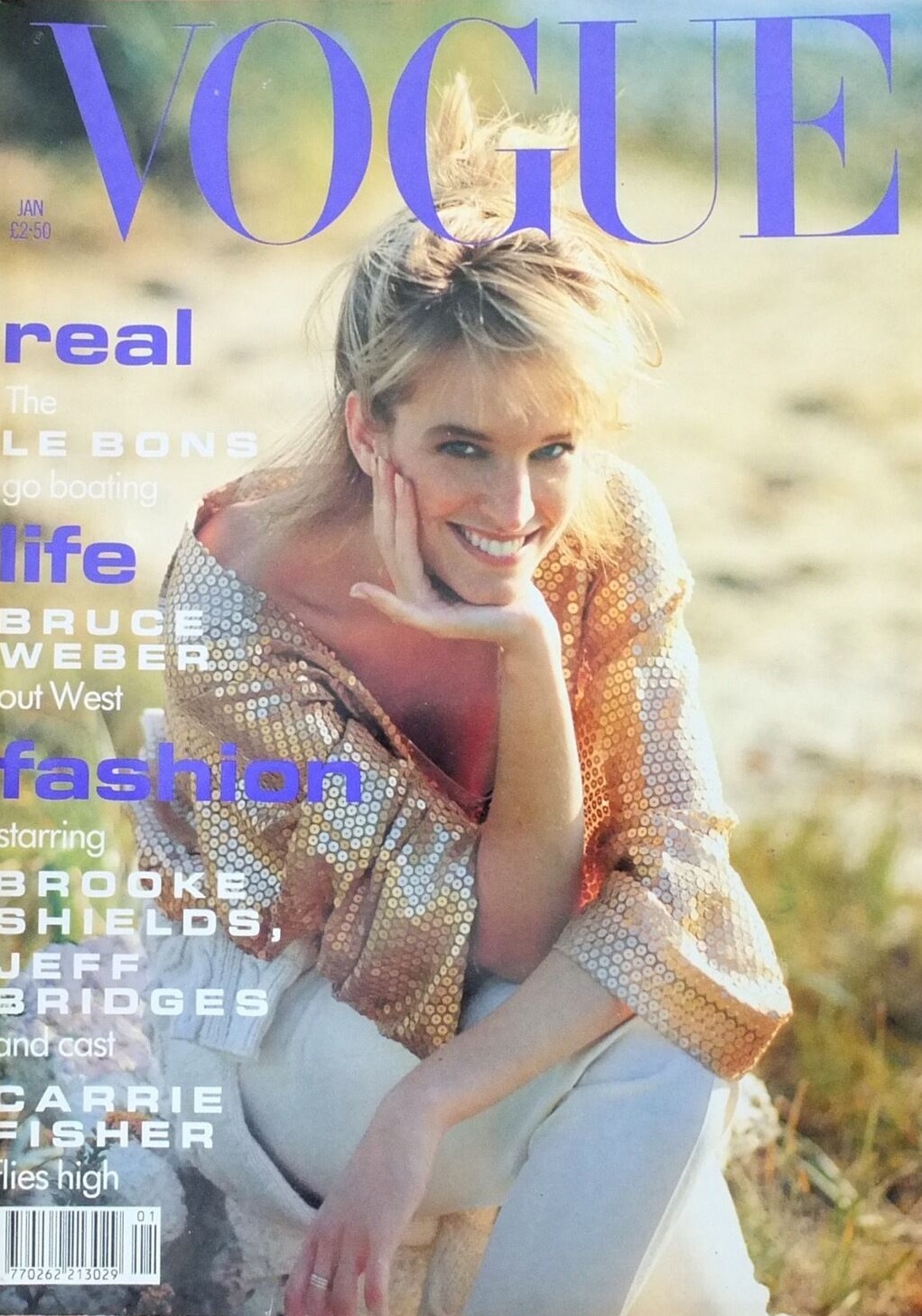 807. Bonnie Berman - January, 1991 - 1159 British Vogue Covers ...