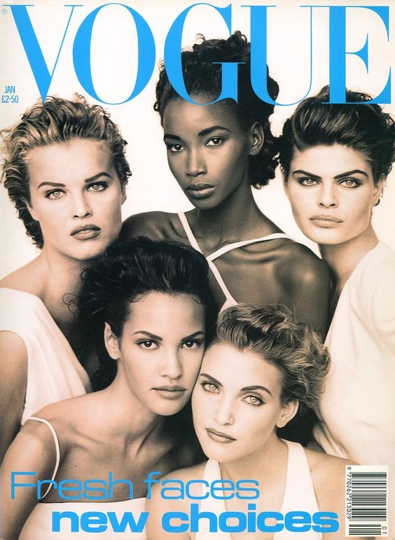 British Vogue Cover January 1992