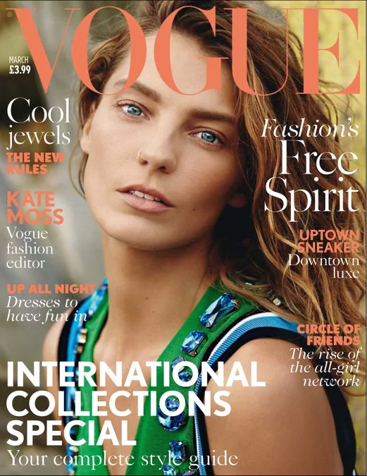 British Vogue Cover March 2014