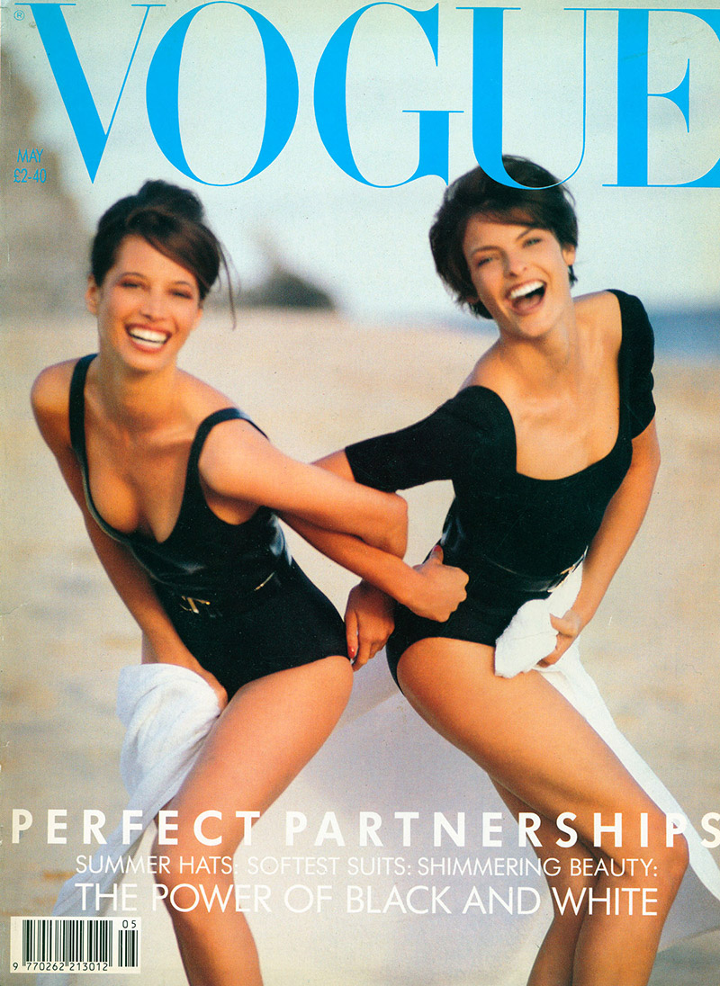 British Vogue Cover May 1990