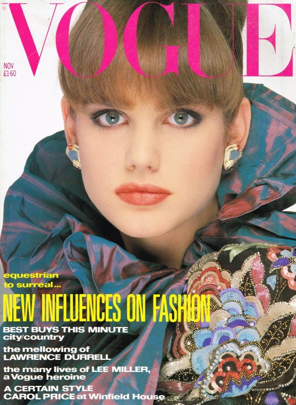 745. Sandra Zatezalo - November, 1985 - 1159 British Vogue Covers ...