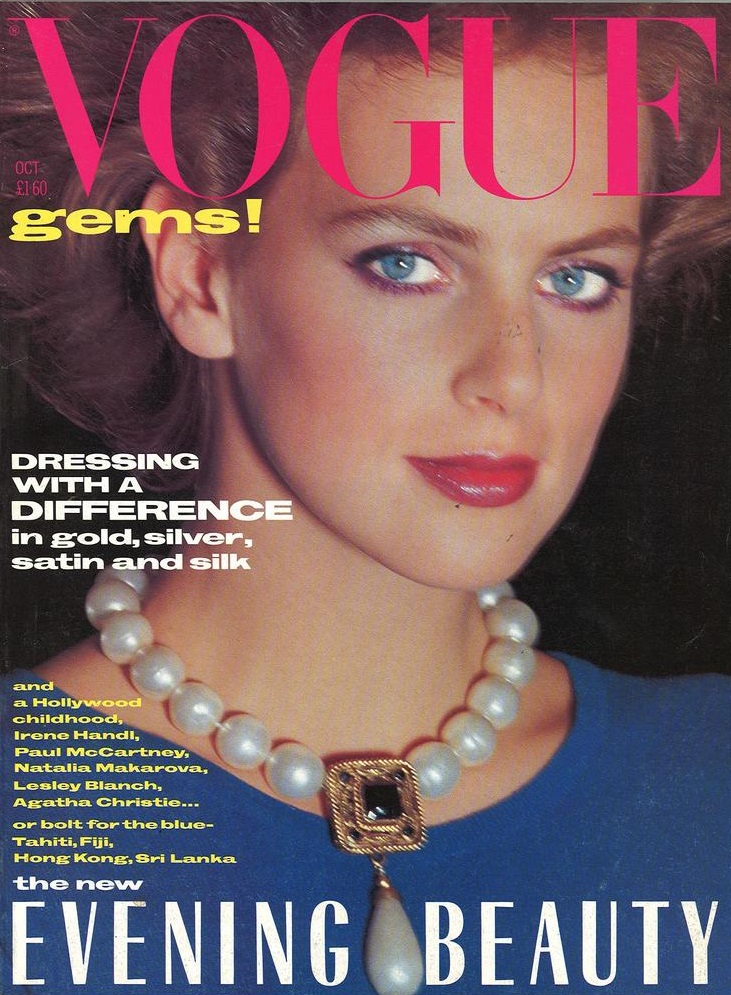 732. Laetitia Firmin-Didot - October, 1984 - 1159 British Vogue Covers ...