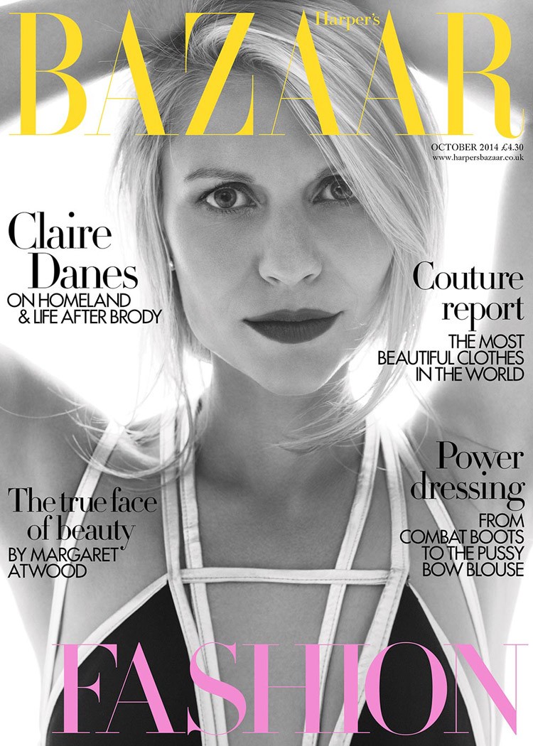 Claire Danes British Harper's Bazaar Cover October 2014