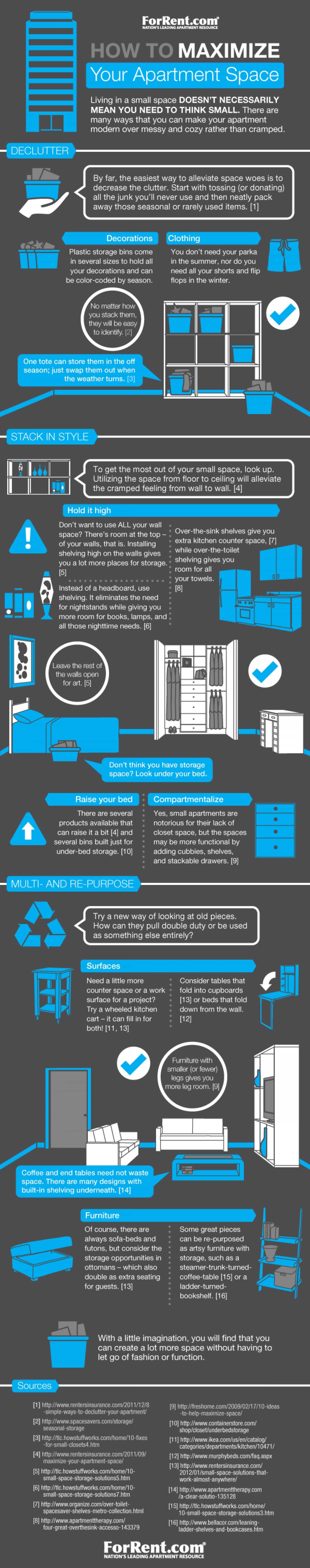 Maximizing Space Infographic