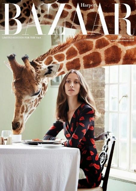 Alana Zimmer British Harper's Bazaar Cover March 2014