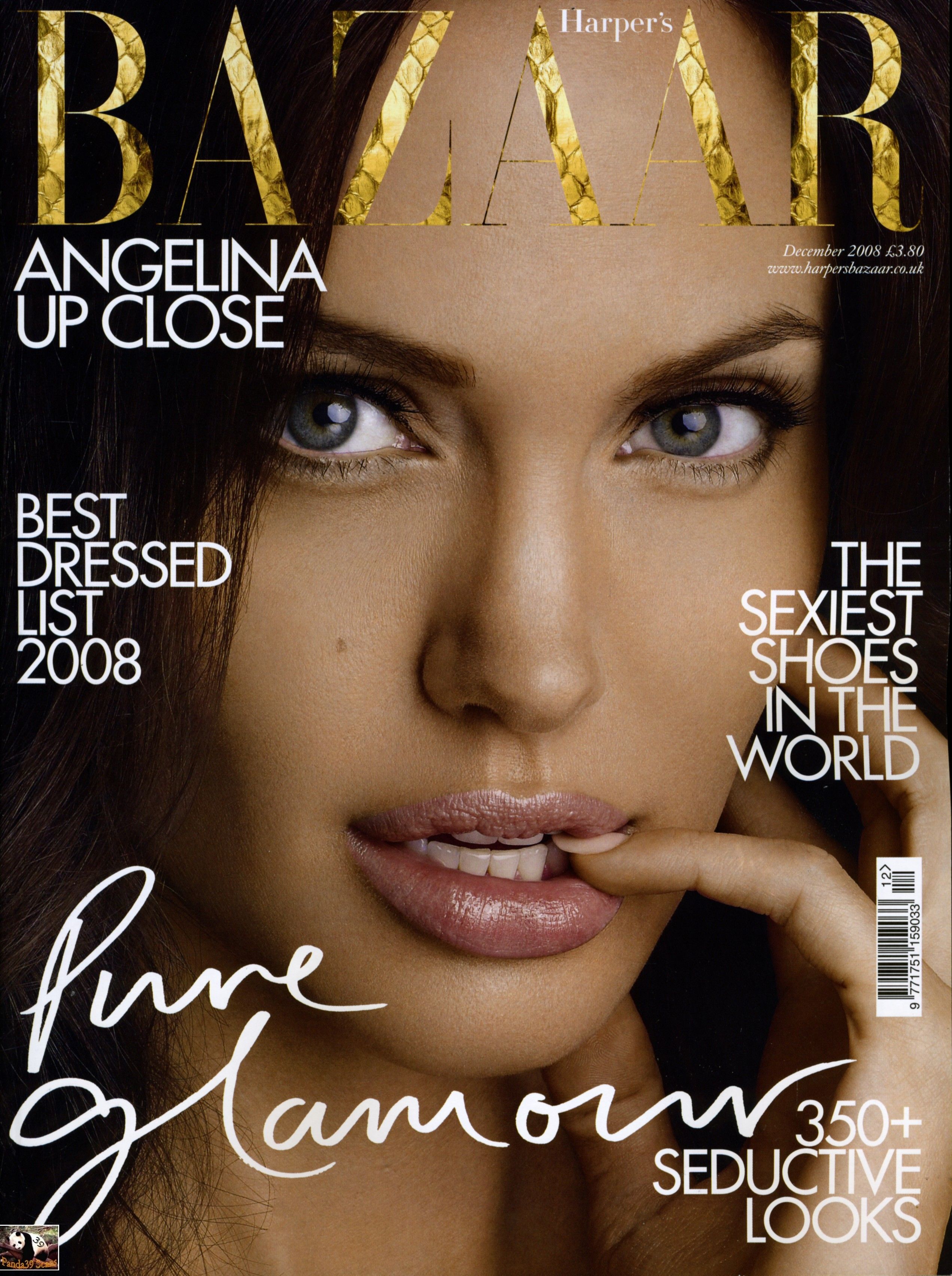 Angelina Jolie British Harper's Bazaar Cover December 2008