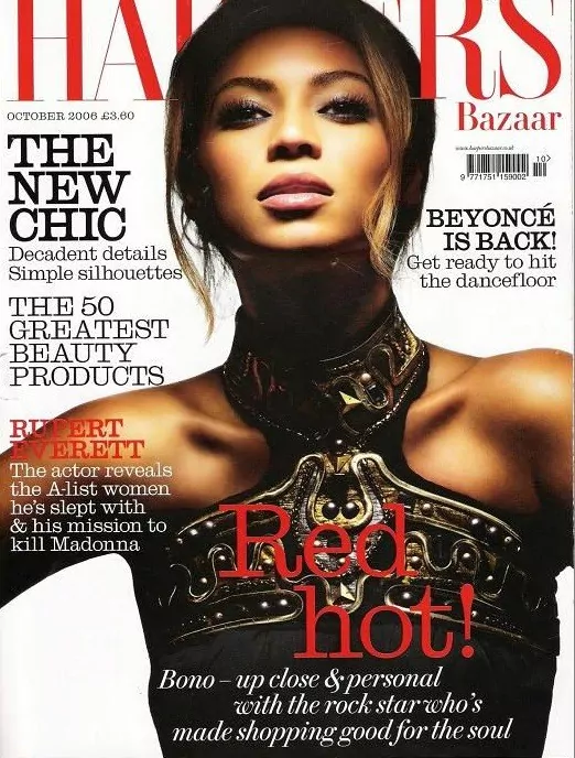 Beyonce British Harper's Bazaar Cover October 2006