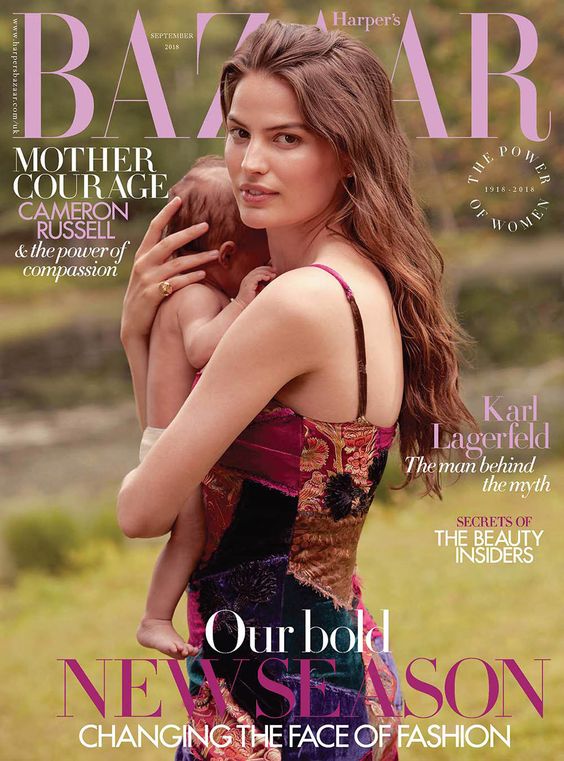 Cameron Russell British Harper's Bazaar Cover September 2018