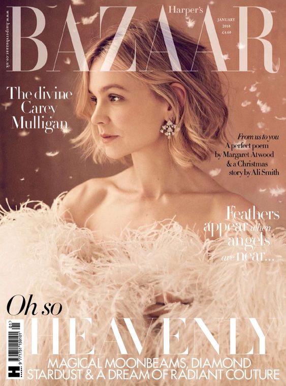 Carey Mulligan British Harper's Bazaar Cover January 2018