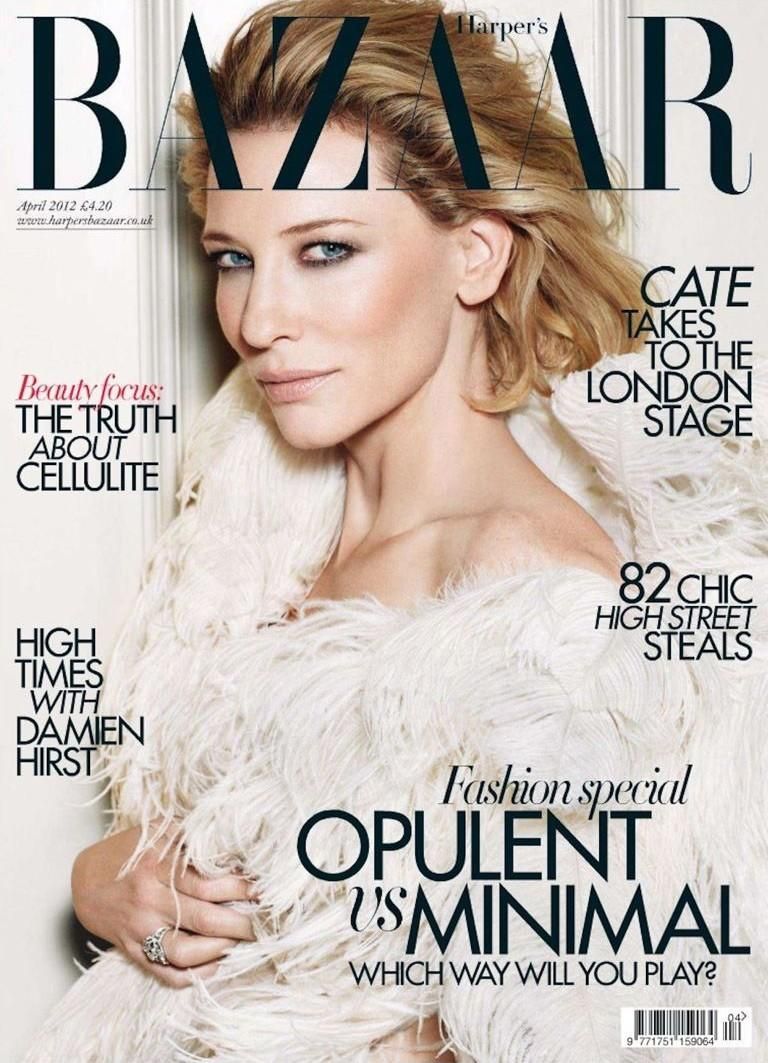 Cate Blanchett British Harper's Bazaar Cover April 2012