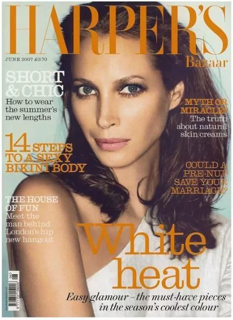 Christy Turlington British Harper's Bazaar Cover June 2007