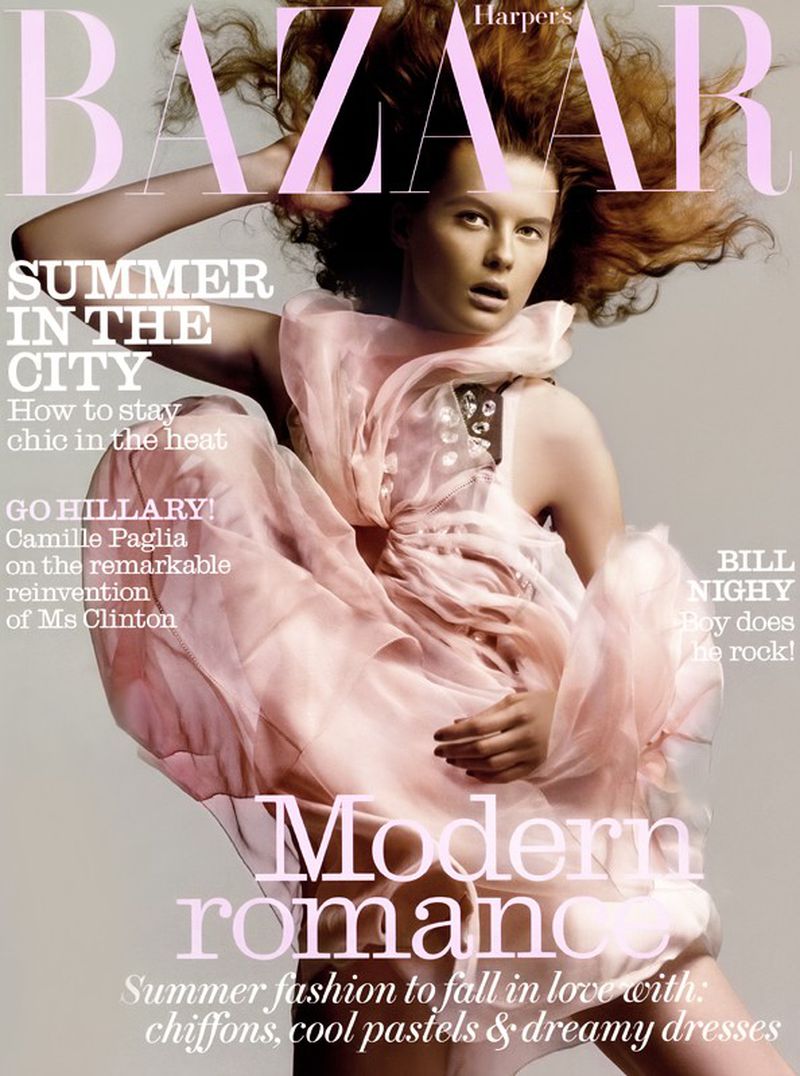 Elena Melnik British Harper's Bazaar Cover May 2007