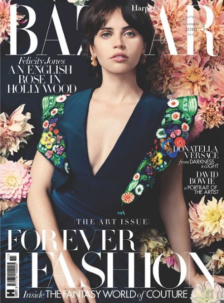 Felicity Jones British Harper's Bazaar Cover November 2016