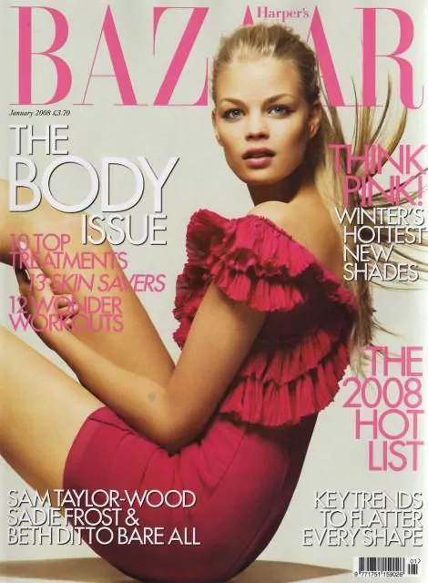 Franziska Frank British Harper's Bazaar Cover January 2008