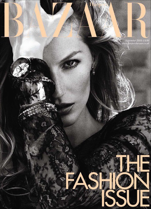 Gisele Bündchen British Harper's Bazaar Cover September 2010