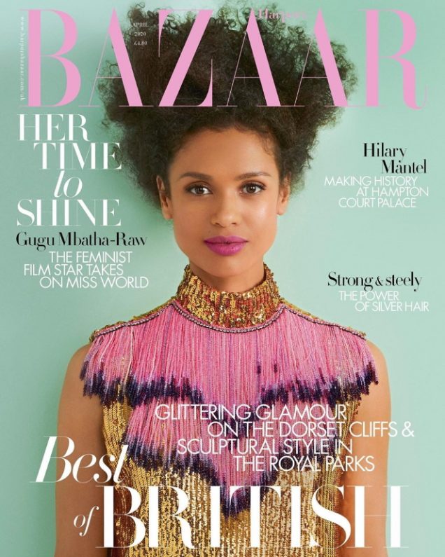 Gugu Mbatha-Raw British Harper's Bazaar Cover April 2020
