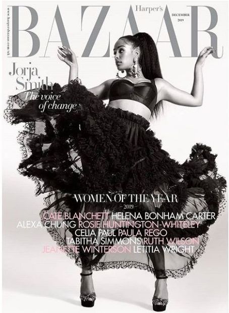 Jorja Smith British Harper's Bazaar Cover December 2019