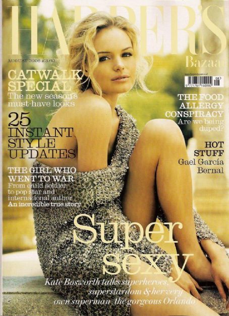 Kate Bosworthharpers British Harper's Bazaar Cover August 2006 