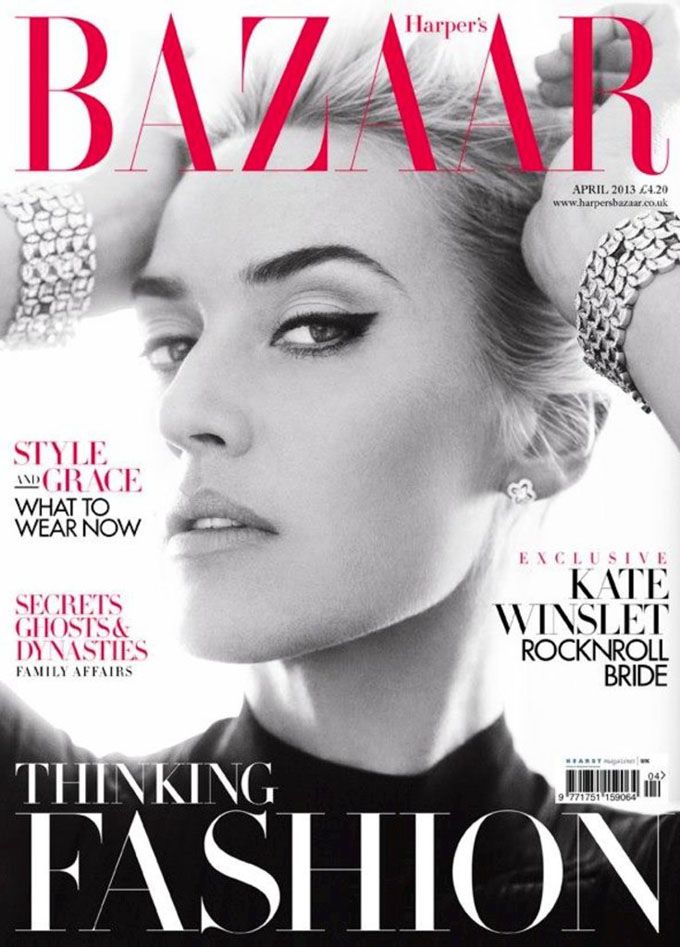 Kate Winslet British Harper's Bazaar Cover April 2013