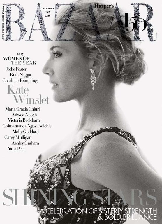 Kate Winslet British Harper's Bazaar Cover December 2017