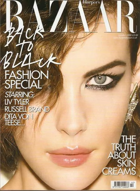 Liv Tyler British Harper's Bazaar Cover October 2008