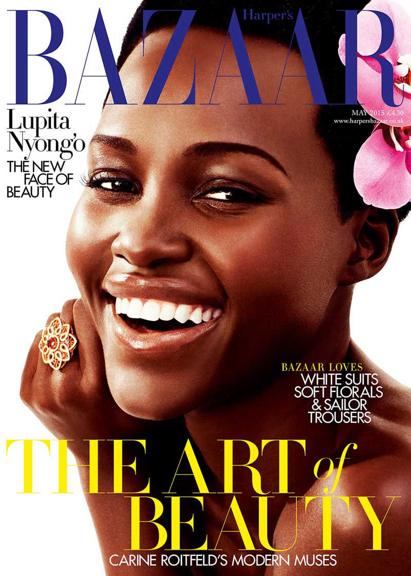 Lupita Nyong'o British Harper's Bazaar Cover May 2015