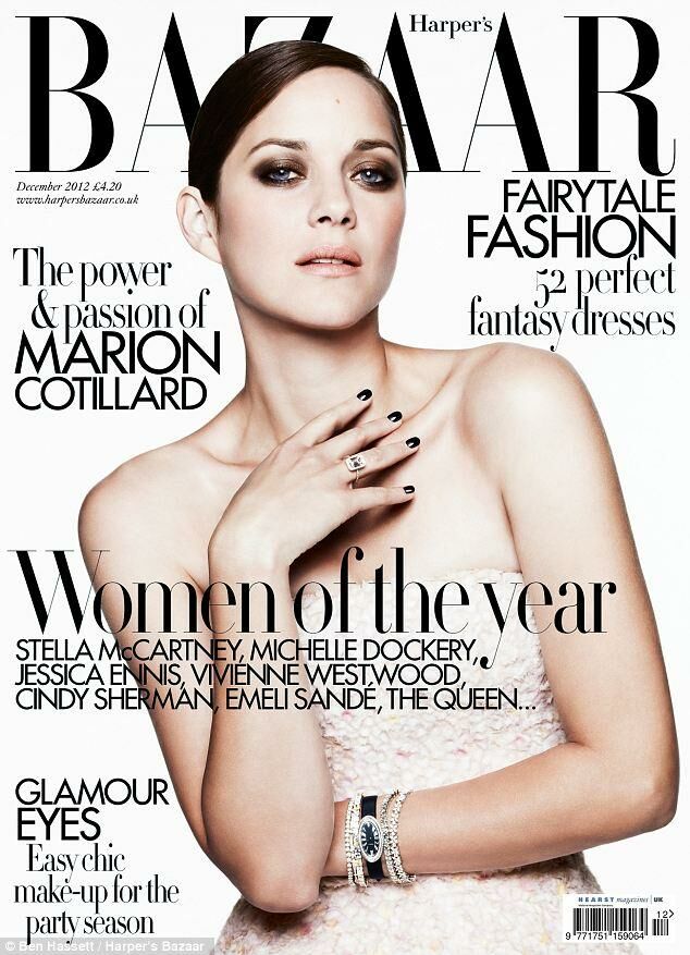 Marion Cotillard British Harper's Bazaar Cover December 2012