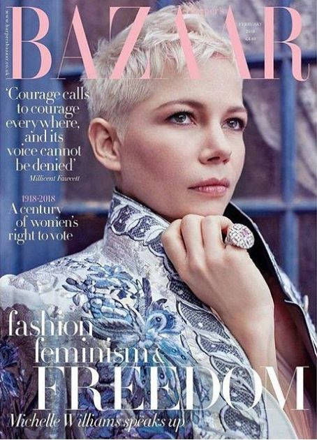 Michelle Williams British Harper's Bazaar Cover February 2018