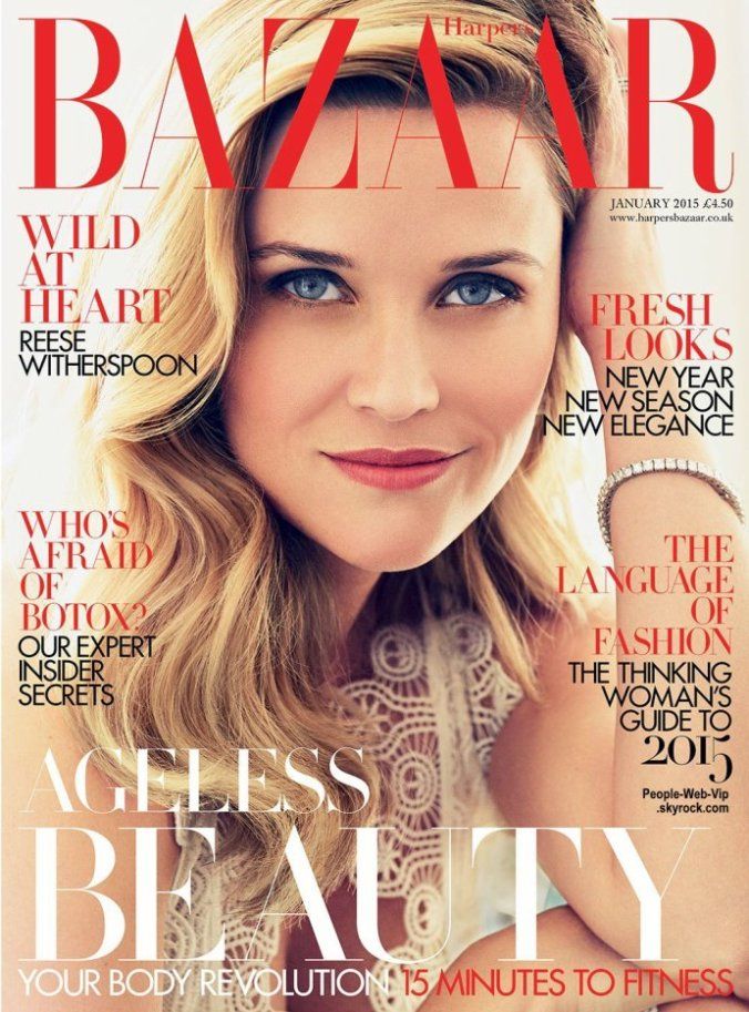 Reese Witherspoon British Harper's Bazaar Cover January 2015