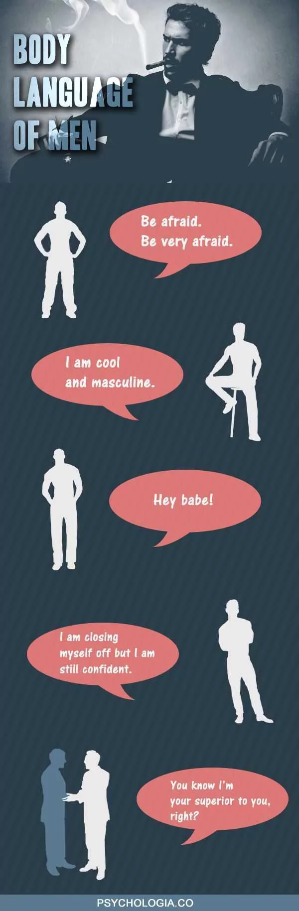 14. The Body Language Of Men - 19 Body Language Infographics that Will
