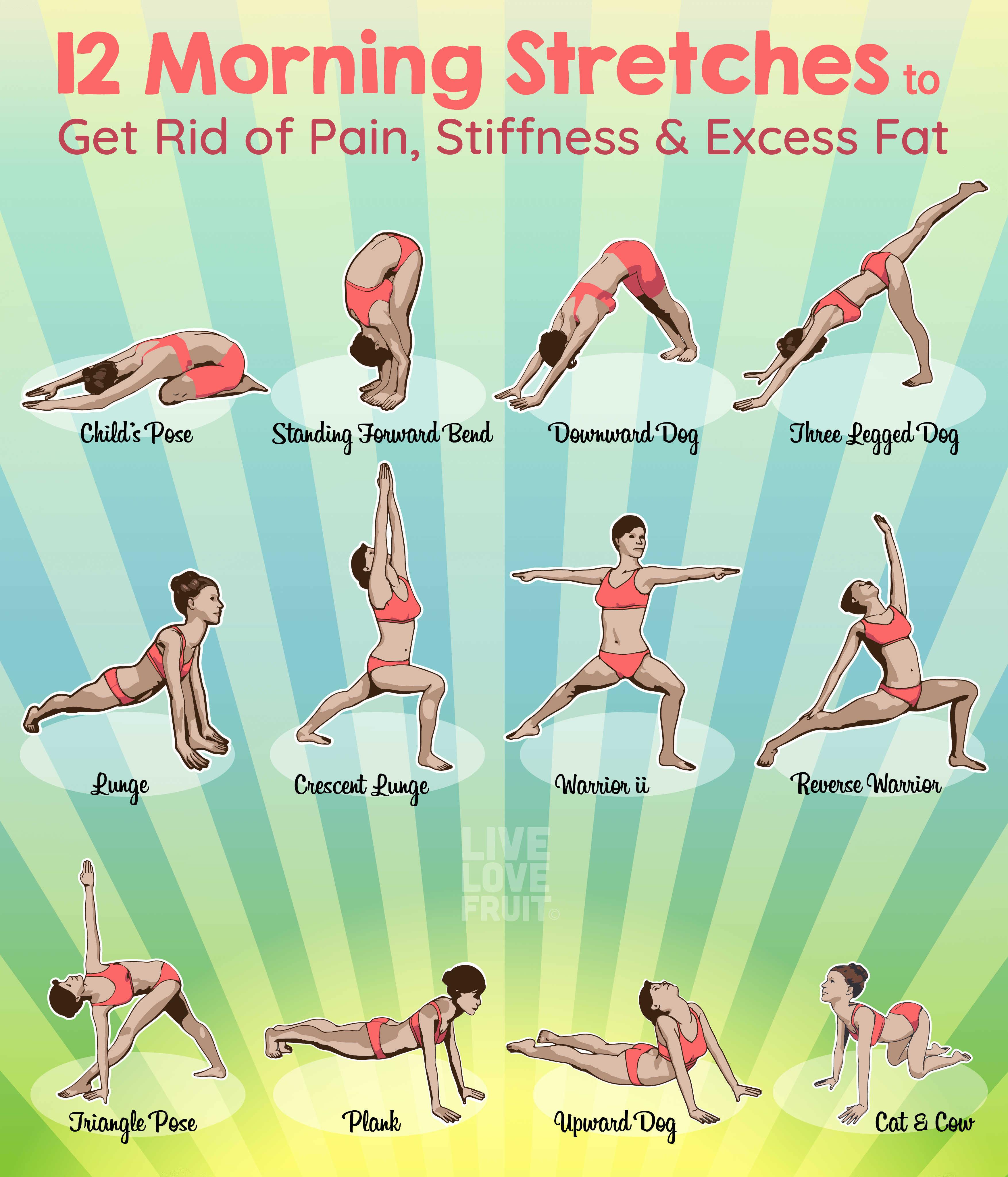 12 Morning Stretches To Help You Get Rid Of Pain, Stiffness And Excess Fat