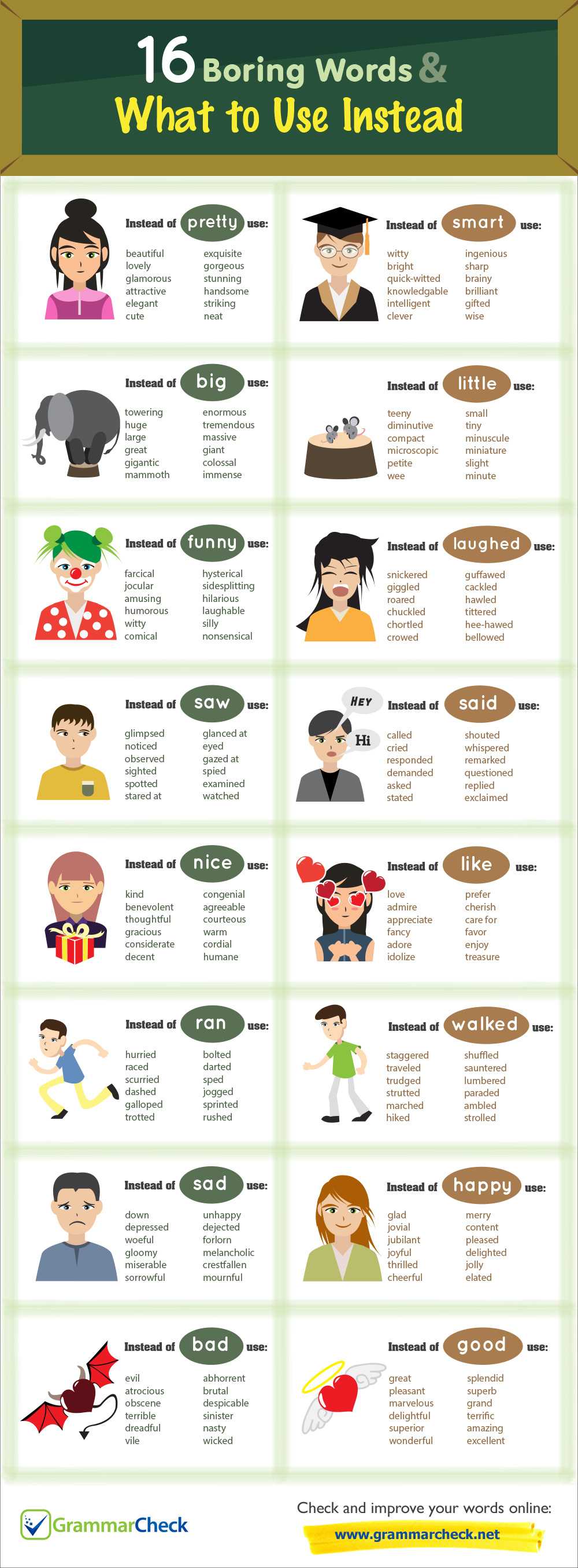 16 Boring Words & What To Use Instead