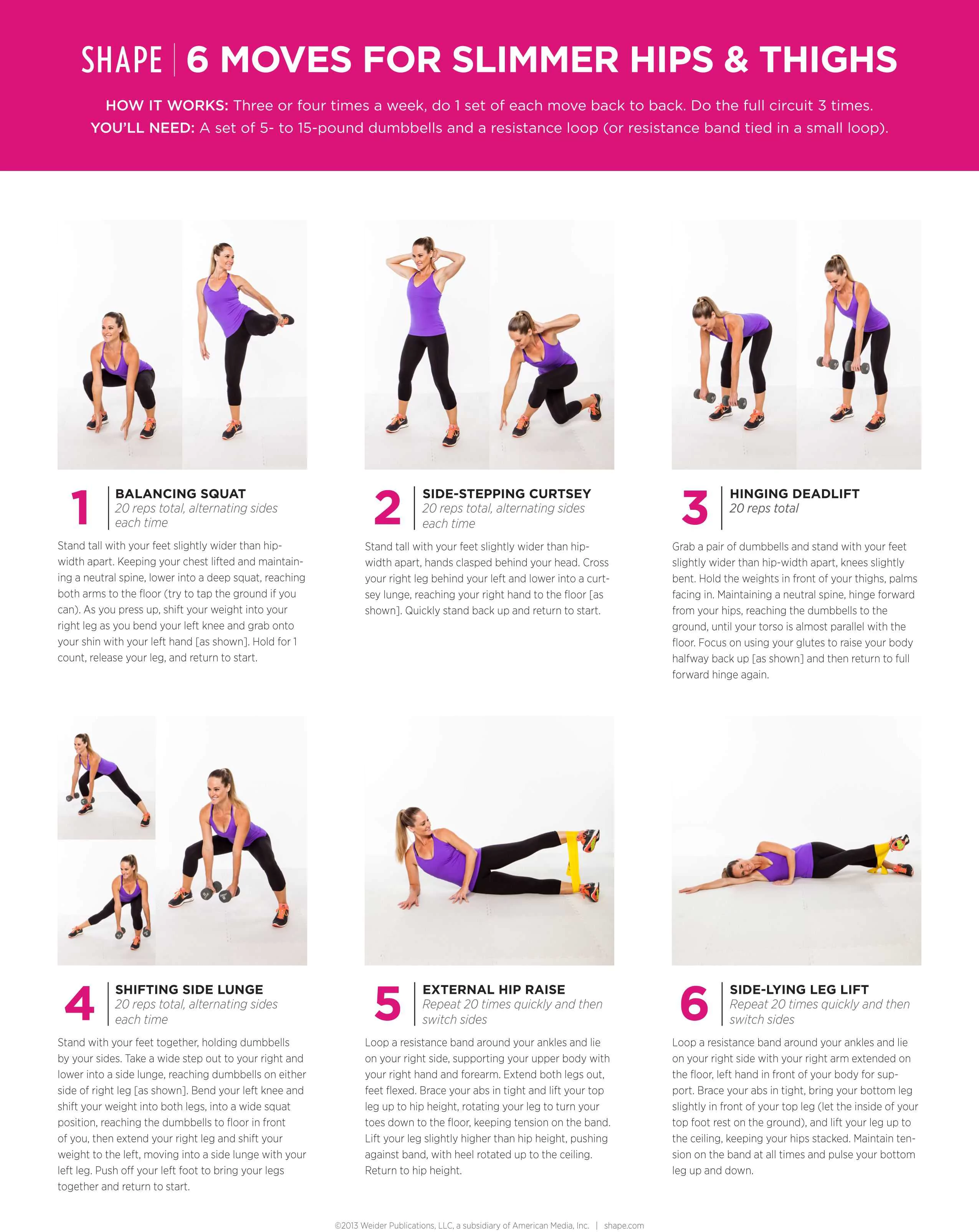 6 Lower Body Exercises For Slimmer Hips