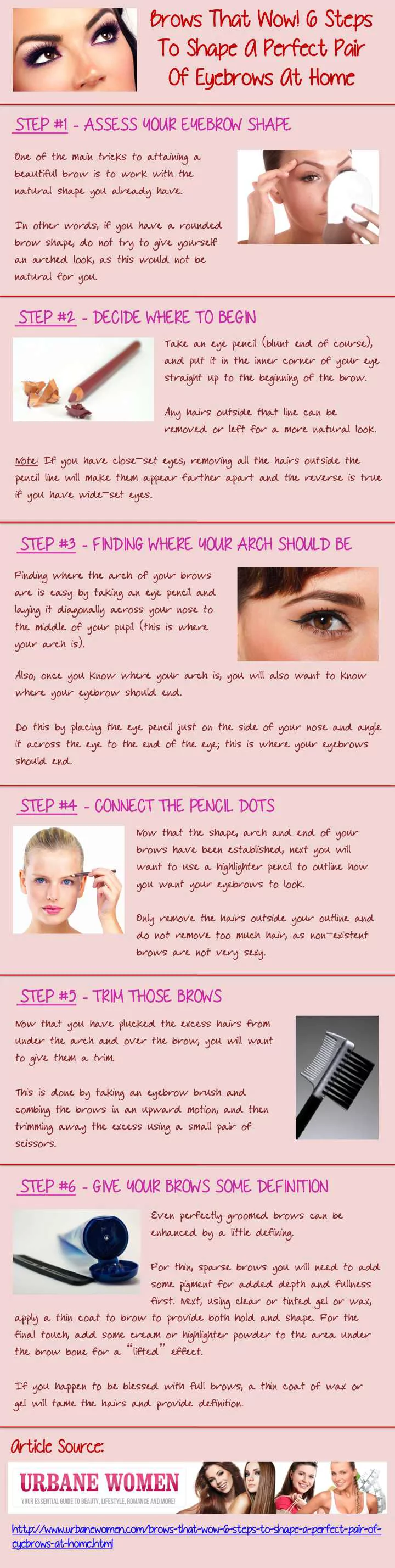 6 Steps To Shape A Perfect Pair Of Eyebrows