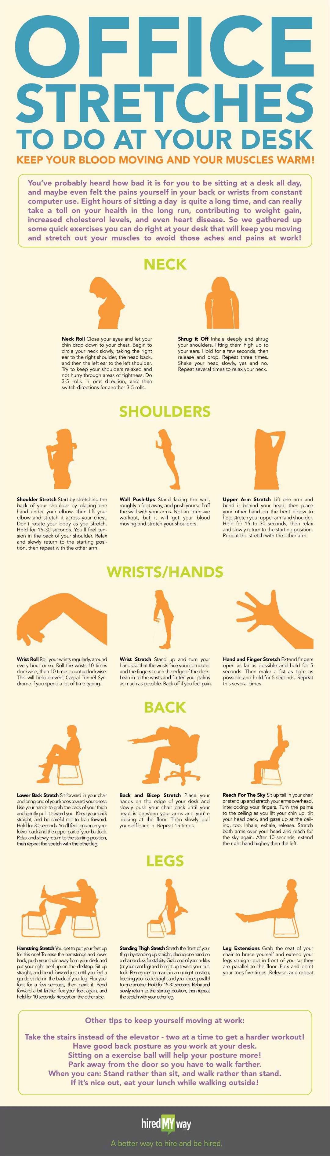Stretches To Do At Your Desk