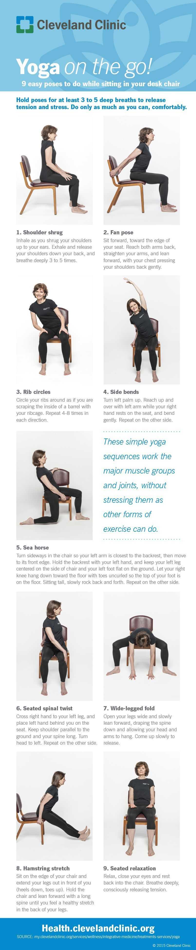 9 Easy Chair Yoga Poses To Try At Work