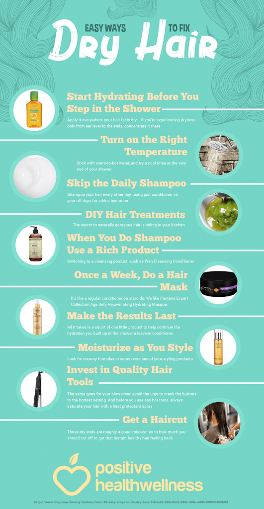 easy-ways-to-fix-dry-hair-42-hair-care-infographics