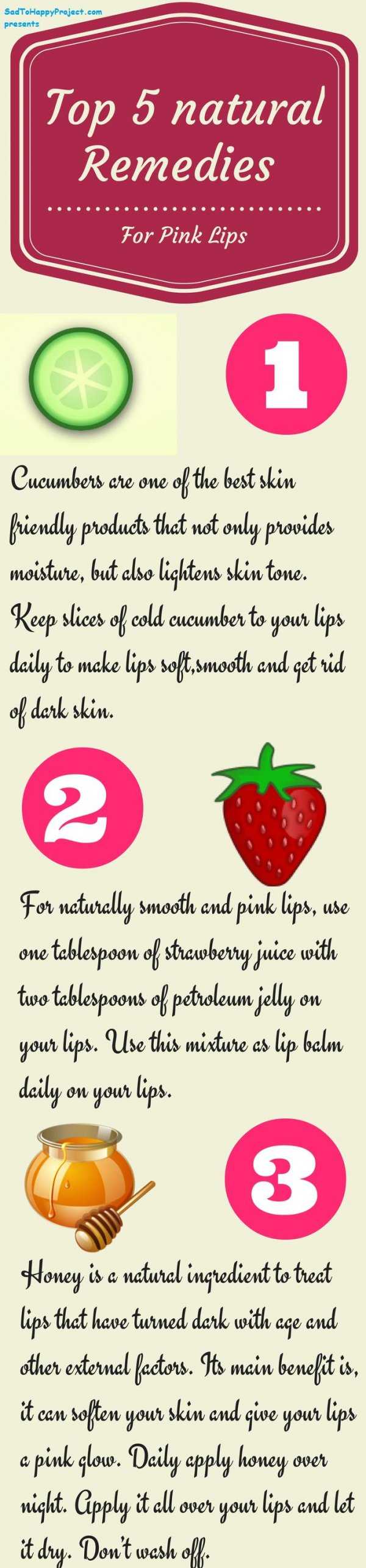 How To Get Pink Lips Naturally
