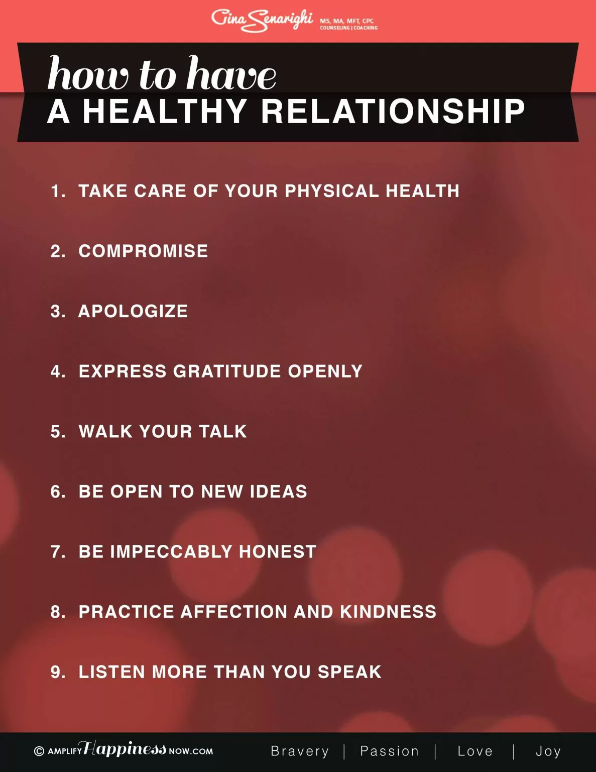 How To Have Happy And Healthy Relationship 50 Infographics About Love You Must To Read 1980