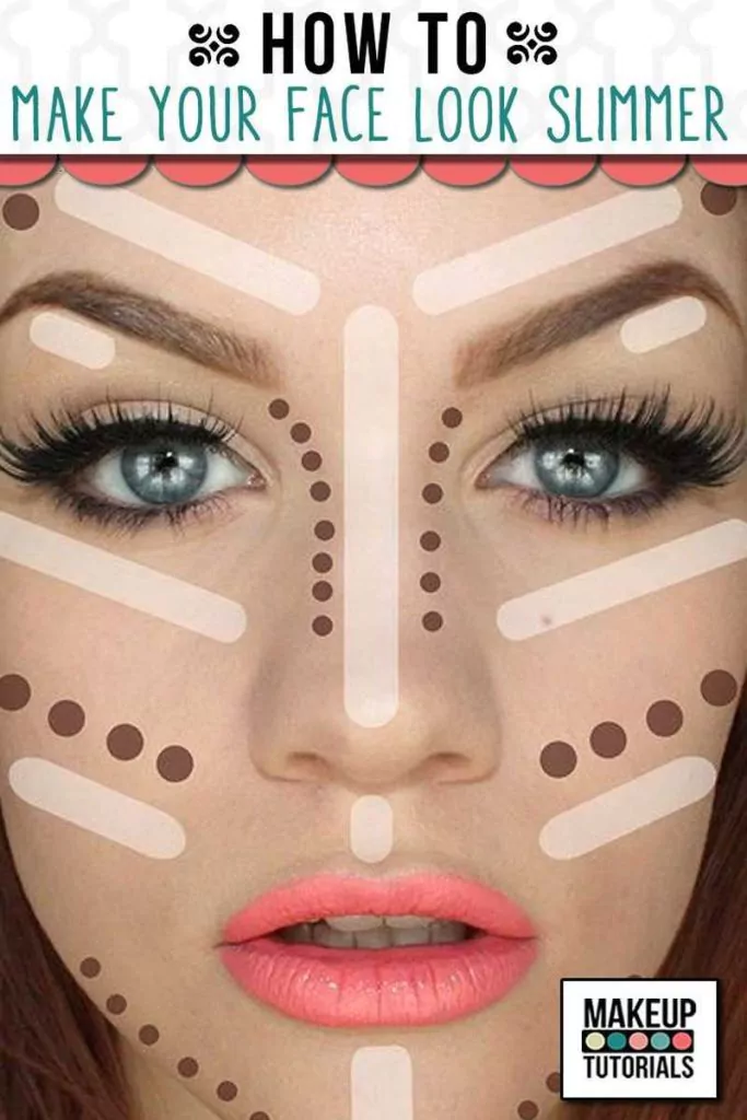 31. How To Make Your Face Look Slimmer - 40 Infographics for Contouring