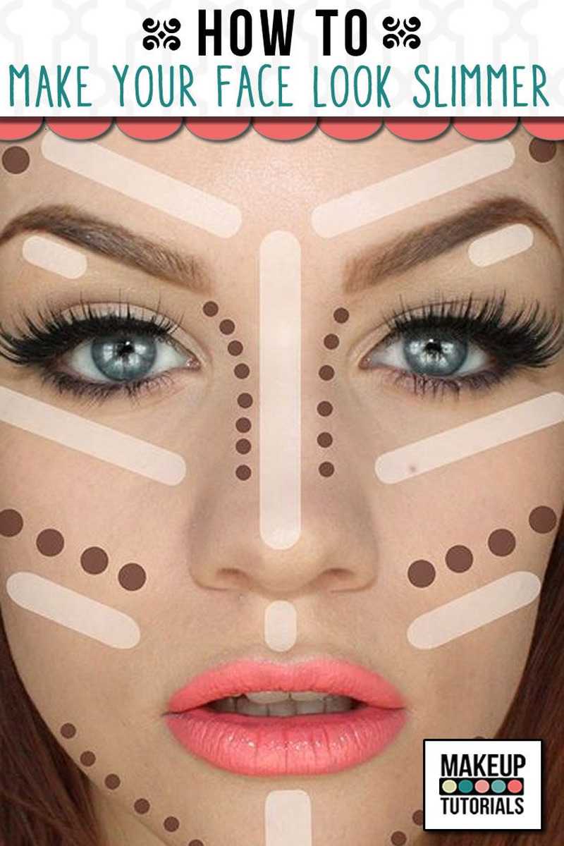 31 How To Make Your Face Look Slimmer 40 Infographics For Contouring 